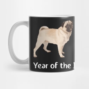 Year of the Dog Pug Chinese New Year 2018 T-Shirt Mug